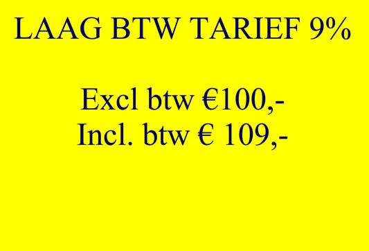 TEST 9% VAT LOW EURO 109,-